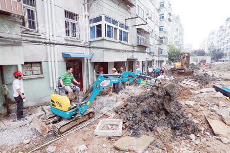 华润新村进行海绵城市改造_中国镇江金山网 国