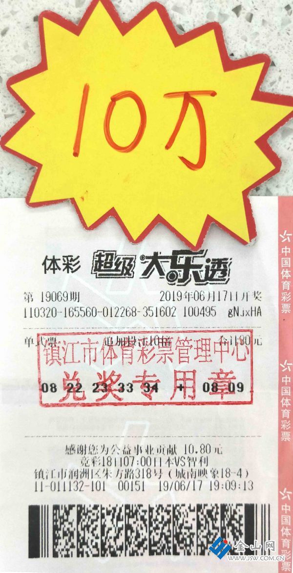 機選號助力鎮江彩友收獲體彩大樂透10萬元照片_副本