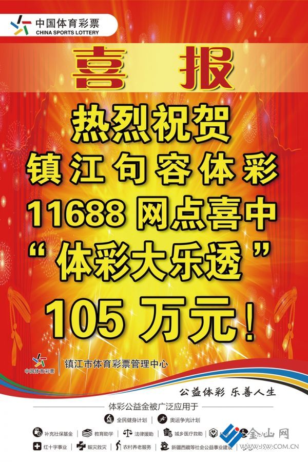 體彩大樂透盛夏送驚喜  鎮江彩友喜中105萬多！ (1)_副本