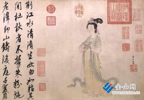 周朗《杜秋圖》(資料圖片)