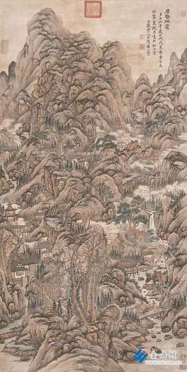 黃公望山水畫 圖：朱昌勤 提供