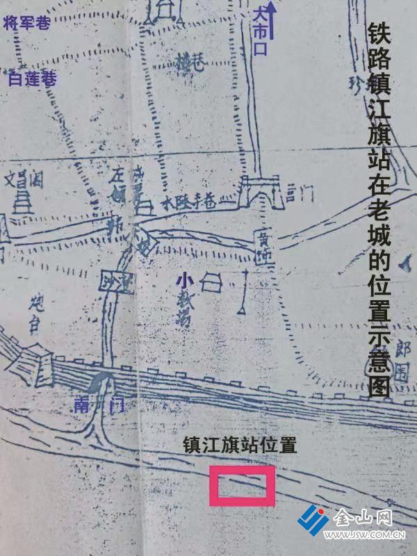 鎮(zhèn)江旗站位置圖 圖：沈伯素 提供