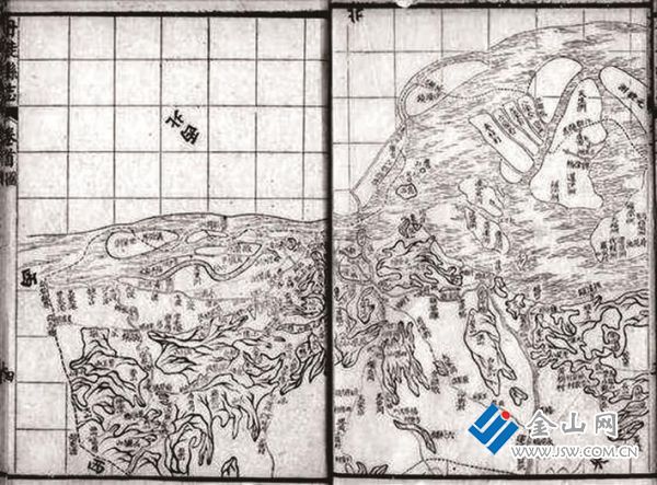 《光緒丹徒縣志》白兔山圖示