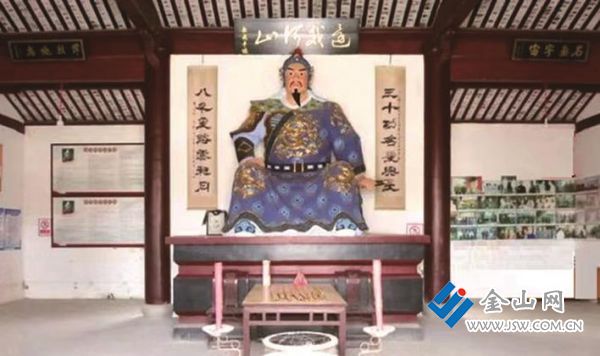 “報(bào)本祠”岳飛塑像 圖：蔣國清 提供