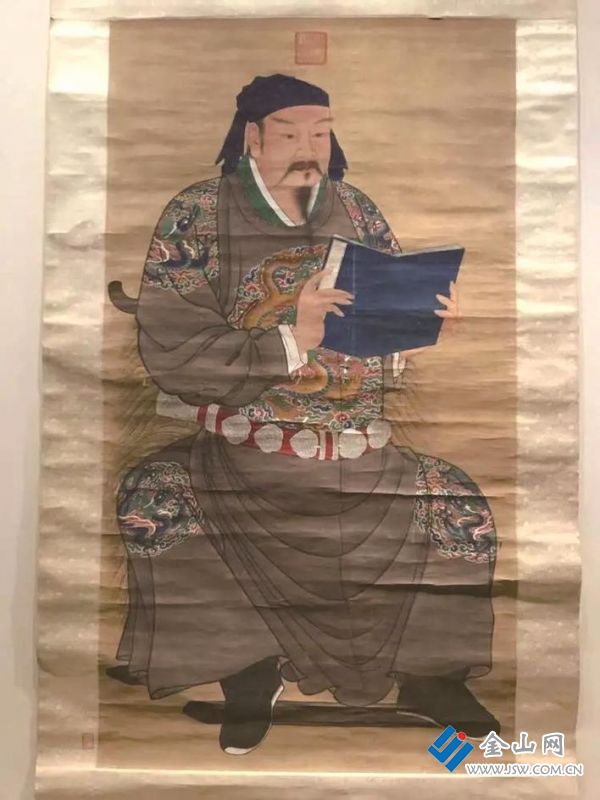 明人《岳飛像》軸