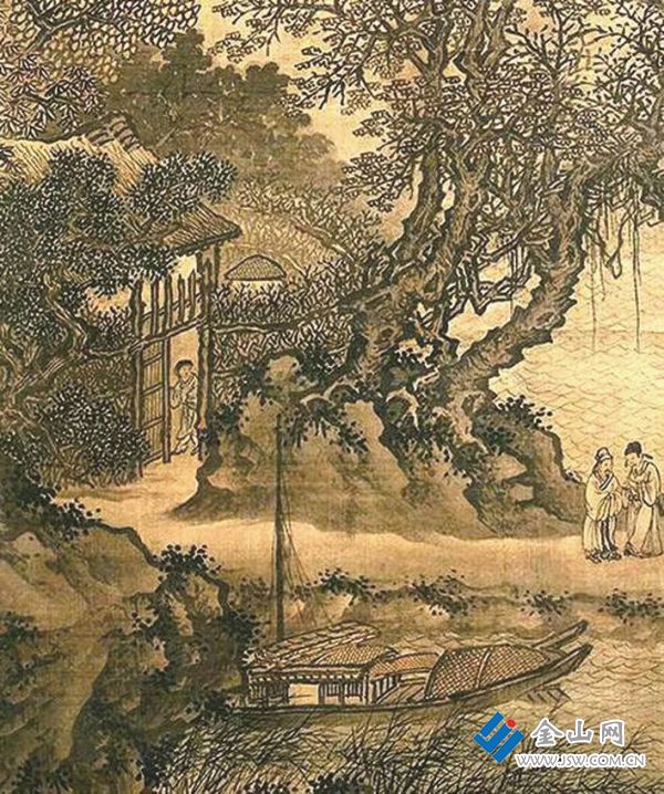 “麥舟之贈(zèng)”圖局部