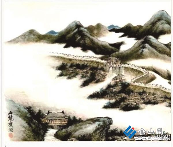 山繞甕城（清周鎬二十四景圖）