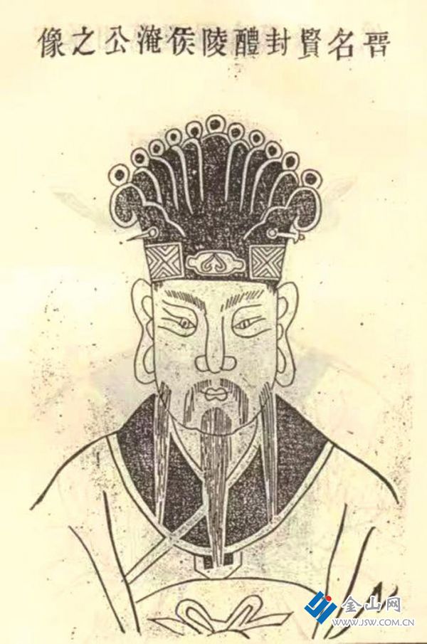 江淹畫像 圖：朱昌勤 提供