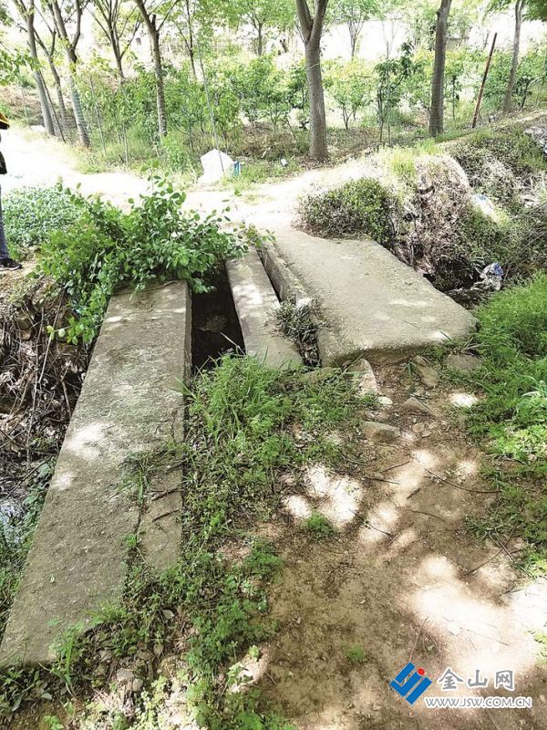 做了橋面板的戴三錫墓碑