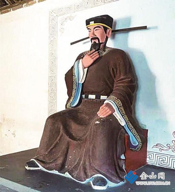 岳飛廟五賢祠何鑄塑像