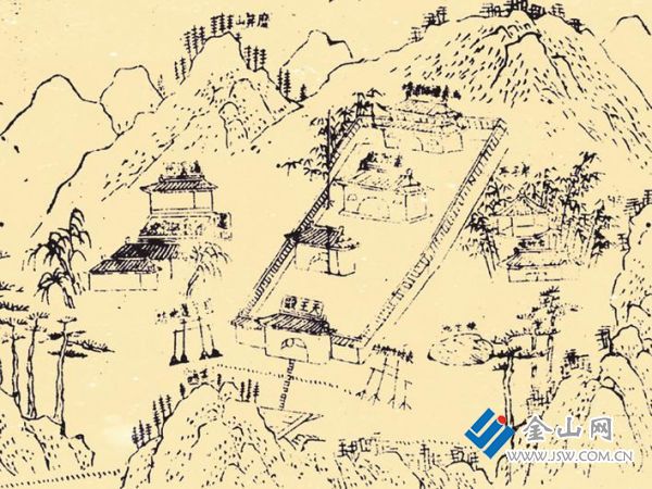 鶴林寺古圖 圖：王禮剛 提供