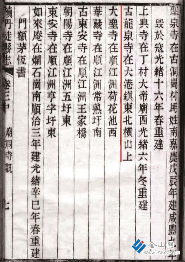 《續(xù)丹徒縣志》古龍泉寺 圖:王禮剛 提供