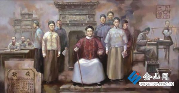 盧見(jiàn)曾視察鹽商行