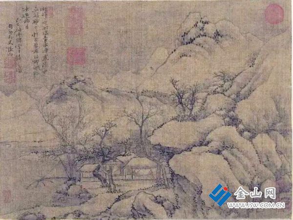 張雨《溪山雪意圖》