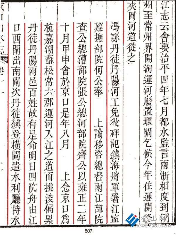 《京口山水志》記載