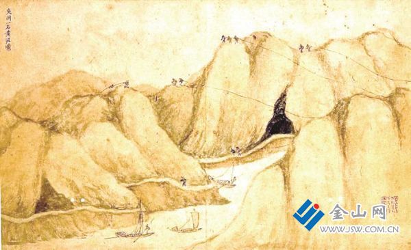 明代繪鎮(zhèn)江之“高崗峽河” 圖:王禮剛 提供