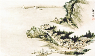 《京江二十四景》之西津晚渡