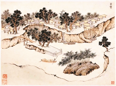 明代錢榖《水程圖·呂城閘》 圖:蔣國清 提供