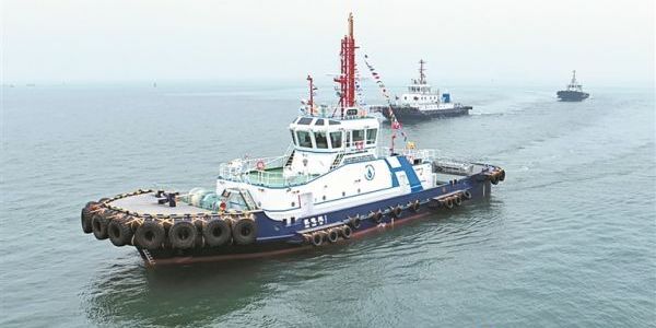 鎮(zhèn)江制造全國(guó)首艘大功率氫電混合拖輪