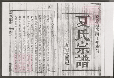 鎮(zhèn)江夏姓家譜書影