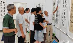 八橋舉辦紀念抗戰(zhàn)勝利80周年書畫展