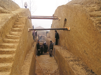 丹陽珥陵葛城遺址考古發(fā)掘現場