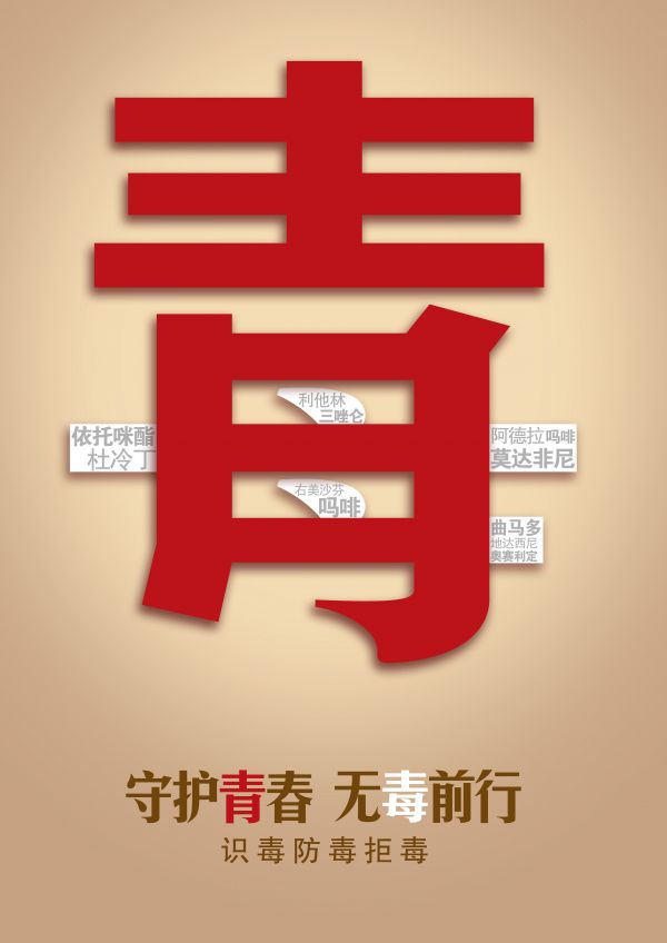 最佳創(chuàng)意公益海報 守護青春 識毒防毒