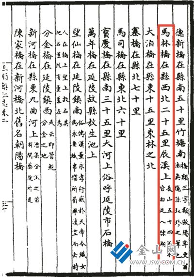 《至順鎮(zhèn)江志》記載馬林橋