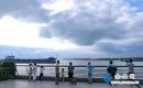 賞江景 觀夕陽