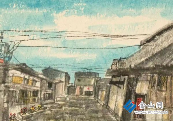 “心繪寶堰  畫家走進——江南紅色寶堰古鎮(zhèn)”采風寫生作品展暨寶堰畫院、寶堰美術(shù)館揭牌儀式舉行4