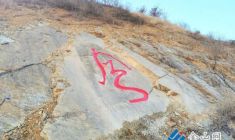 “鳳”字摩崖石刻落成