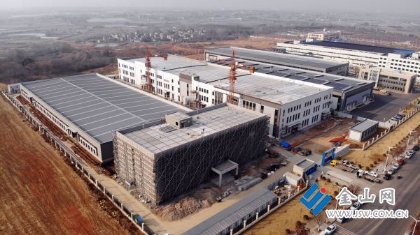 省重大項目江蘇凱米膜裝備科技有限公司二期項目建設現(xiàn)場。（資料圖） 朱浩 馬吉 攝影報道