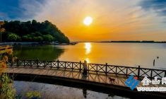 北固灣夕陽如畫