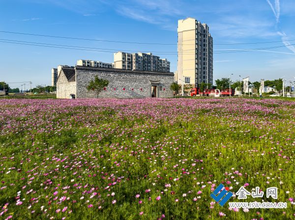 李竟成故居門前格?；ㄩ_。 陶建平 攝.