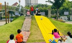 扬中市足球特色区域月活动在扬中市第一幼儿园顺利举行